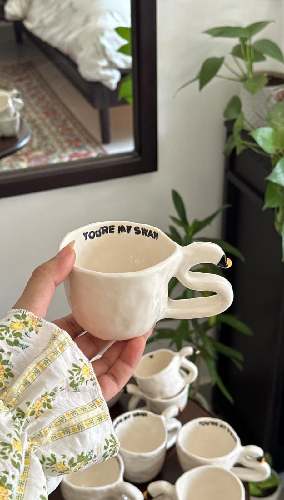 مجموعة بجع بعبارة "YOU'RE MY SWAN"